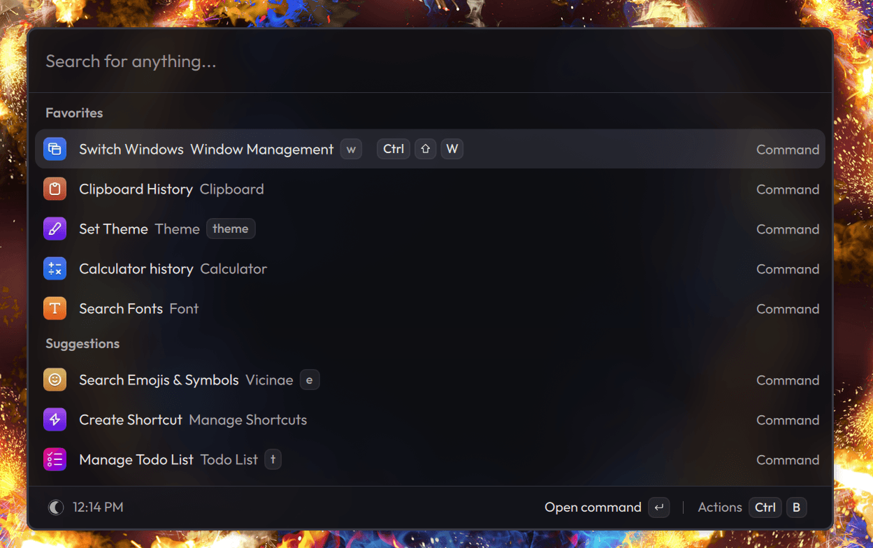 Vicinae launcher screenshot